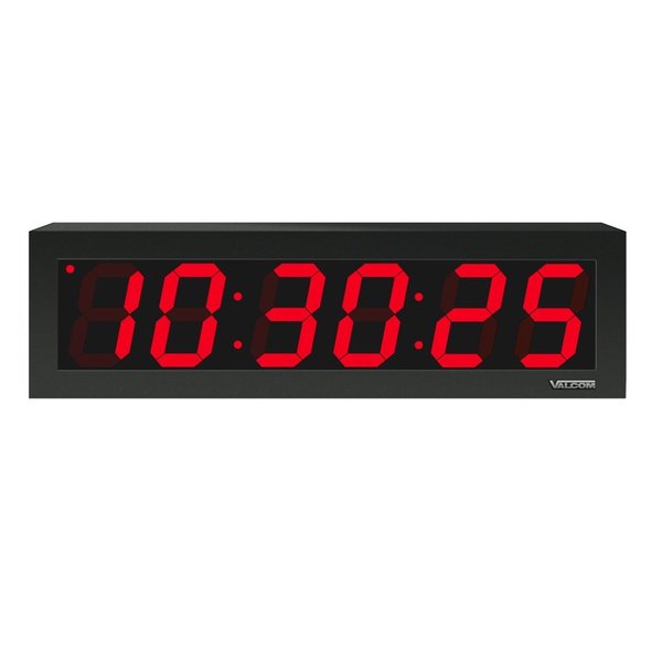 Valcom Ip Poe 6 Digit, 4 Inch Digital Clock VIP-D640A